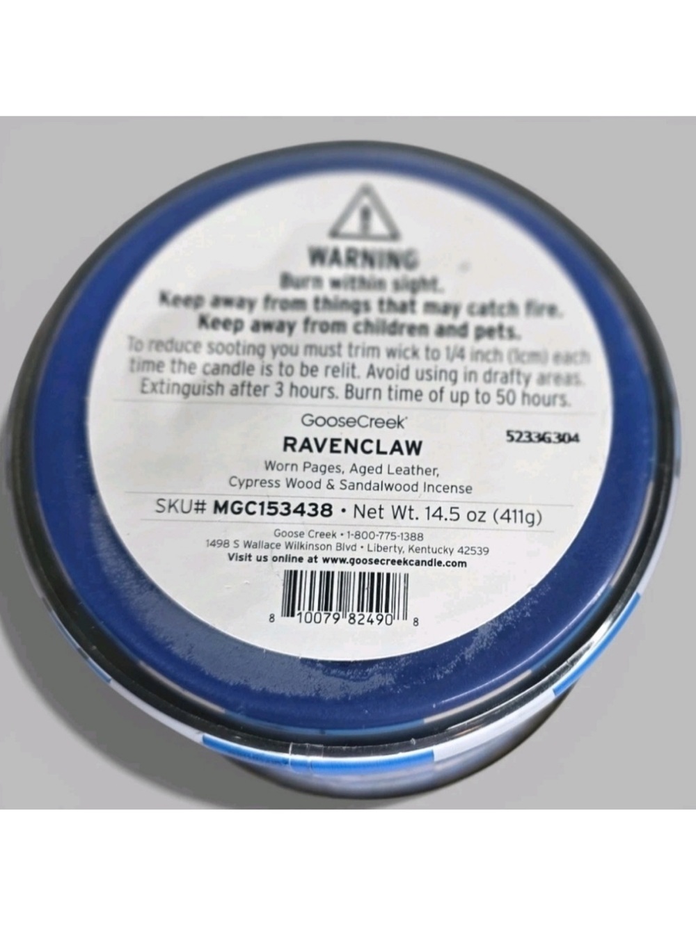 Goose creek Harry Potter Ravenclaw 3 Wick Candle - Picture 4 of 4